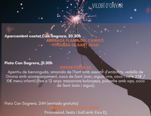 Vilobí d’Onyar celebrarà la revetlla de Sant Joan