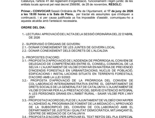 Ple ordinari de juny