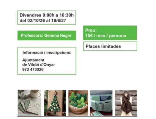 Taller de manualitats per a persones majors de 65 anys