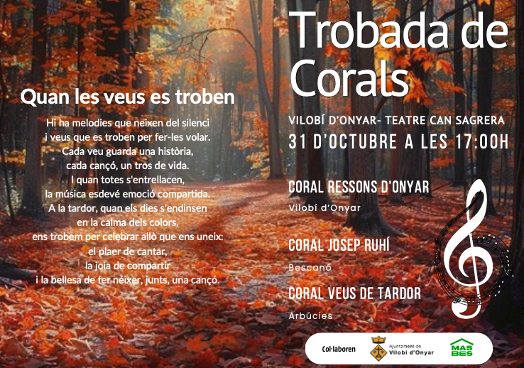 No et perdis la trobada de corals!
